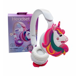 Auriculares Inalámbricos Unicornio Moxom TK-688C Blanco Auriculares Inalámbricos Unicornio Moxom TK-688C Blanco